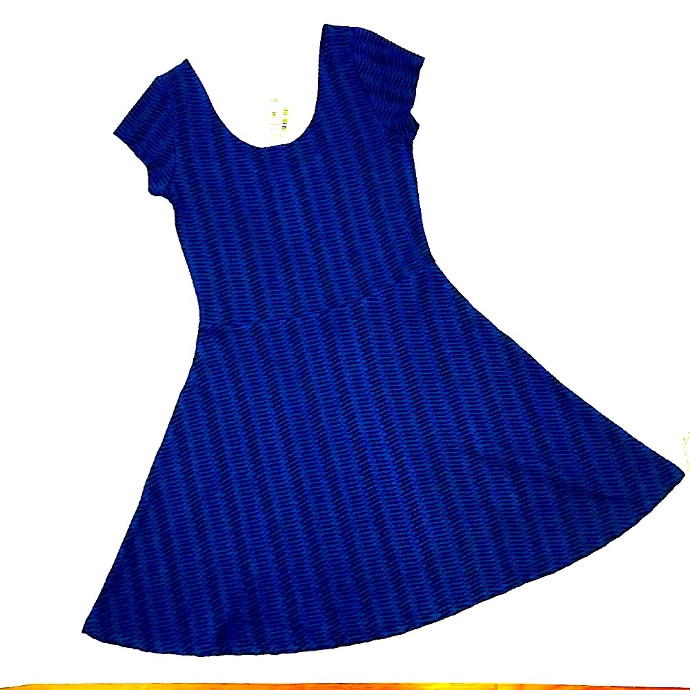 Aeropostale Swing Dress Blue and Black Mini NWT
